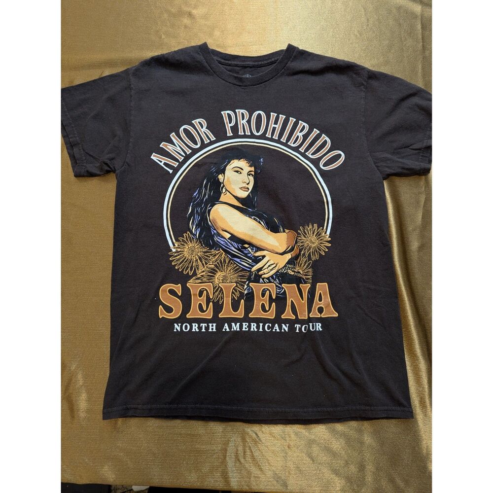 Selena “Amor Prohibido” North American Tour T-Shirt S Black 100% Cotton